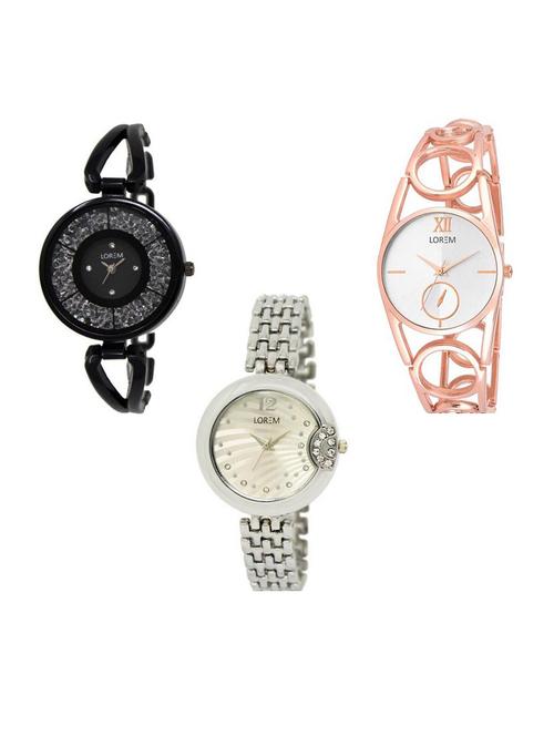 set of 3 analog watch combo -(lk211-213-227) - 15688163 - Very Small Image - 1