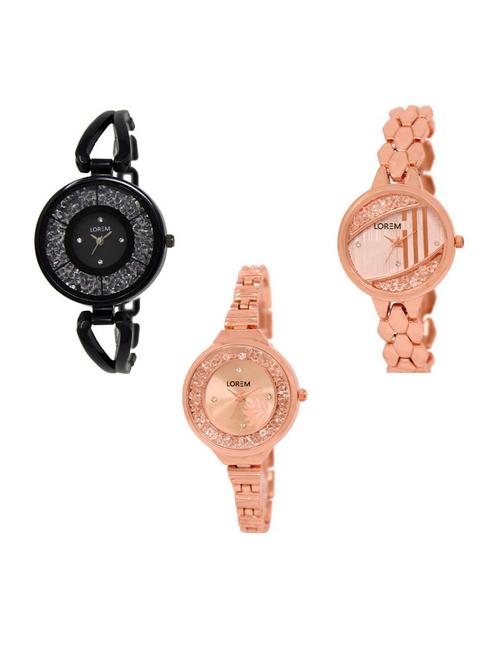 set of 3 analog watch combo -(lk211-222-225) - 15688333 - Very Small Image - 1