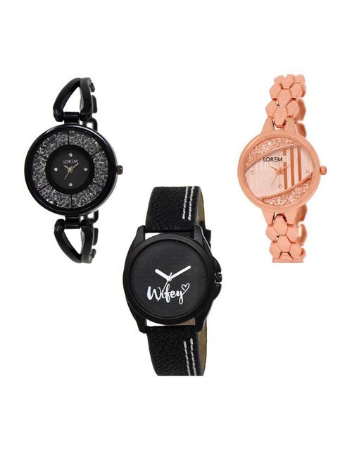 set of 3 analog watch combo -(lk211-222-234) - 15688341 - Very Small Image - 1