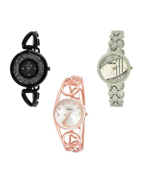 set of 3 analog watch combo -(lk211-223-232) - 15688356 - Very Small Image - 1
