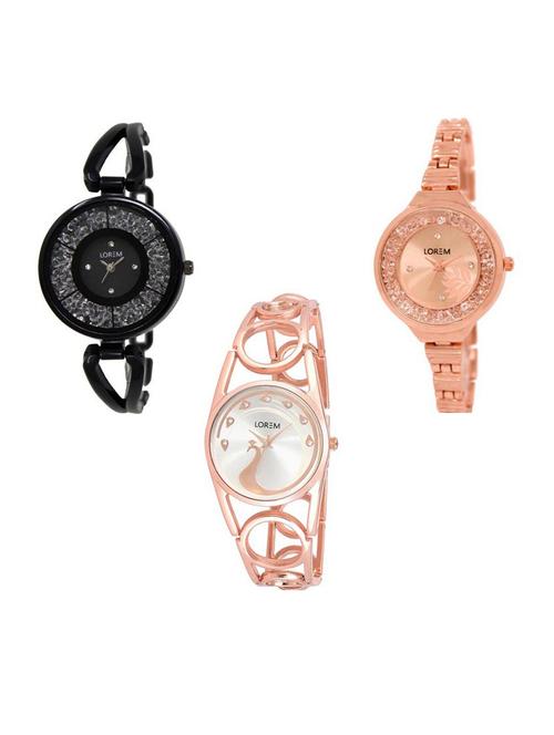 set of 3 analog watch combo -(lk211-225-232) - 15688387 - Very Small Image - 1