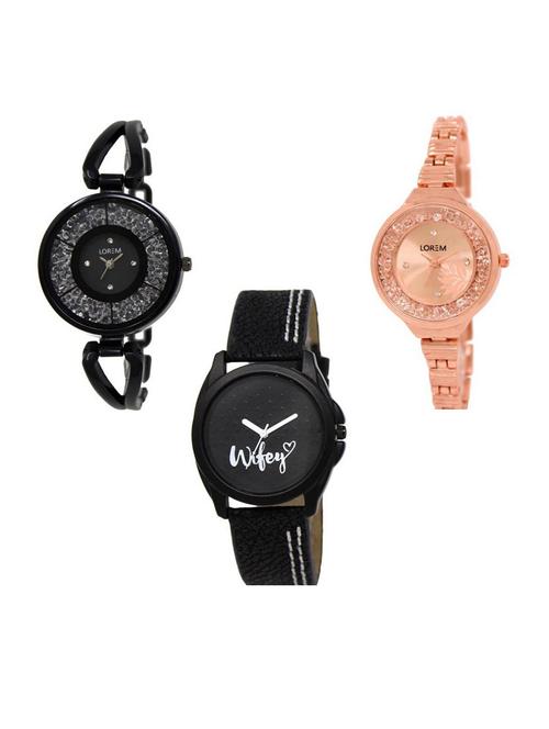 set of 3 analog watch combo -(lk211-225-234) - 15688389 - Very Small Image - 1
