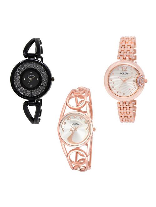 set of 3 analog watch combo -(lk211-228-232) - 15688426 - Very Small Image - 1