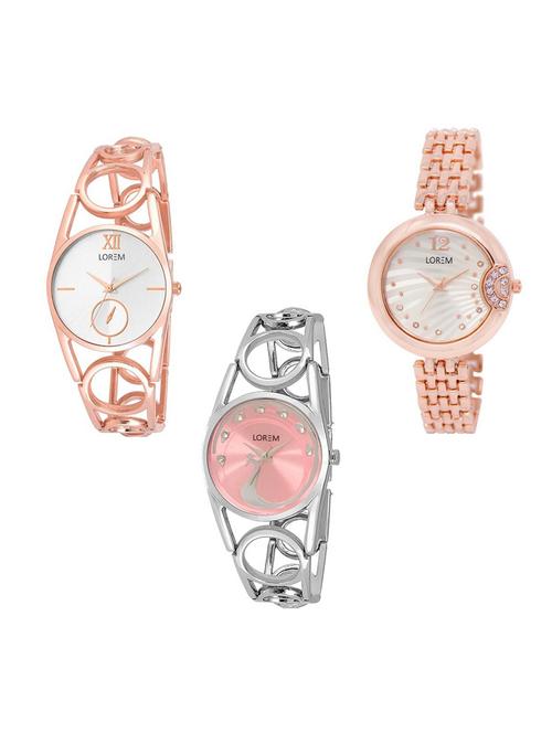 set of 3 analog watch combo -(lk213-228-233) - 15689067 - Very Small Image - 1