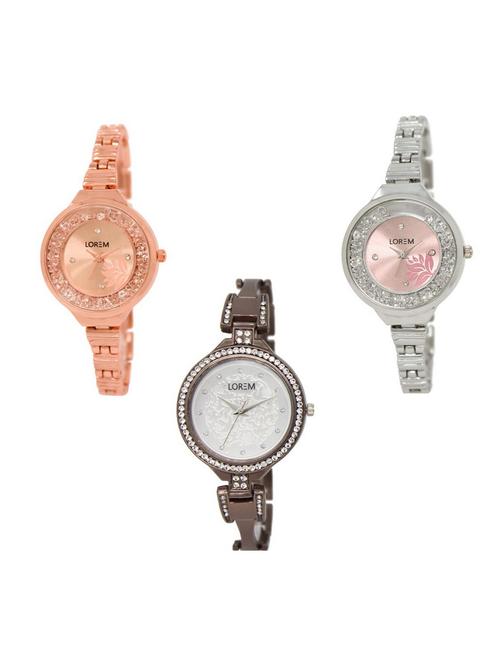 set of 3 analog watch combo -(lk225-226-236) - 15690951 - Very Small Image - 1