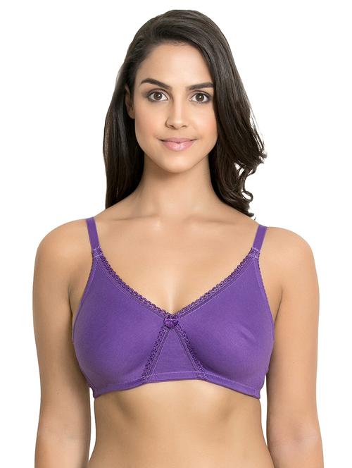 lace detail solid bra - 15691443 - Very Small Image - 1