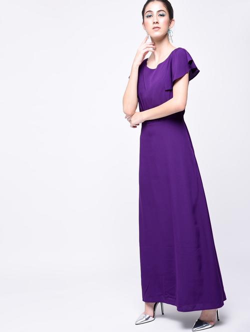 flutter sleeved maxi dress - 15692001 - Very Small Image - 1