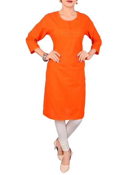embroidered straight kurta - 15692396 - Very Small Image - 1
