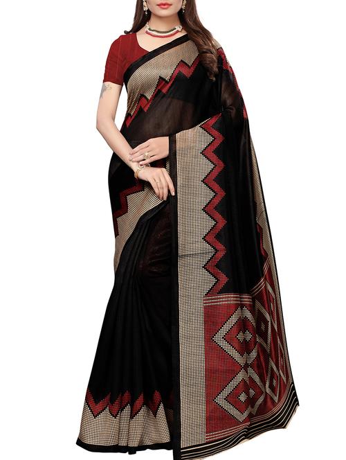 temple bordered saree with blouse - 15692520 - Very Small Image - 1