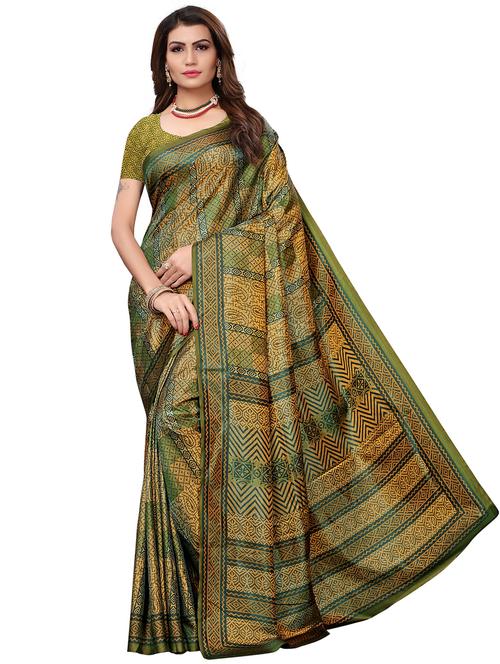 digital paisley printed saree with blouse - 15692632 - Very Small Image - 1