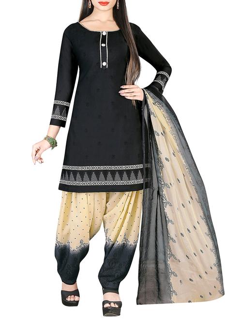 printed unstitched salwar suit - 15693718 - Very Small Image - 1