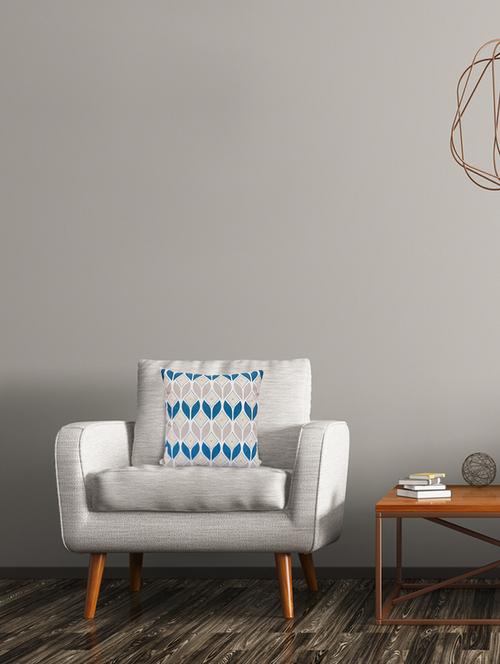 cotton blue/grey square cushion cover- set of 1 (45 x 45 cm) - 15695097 - Very Small Image - 1