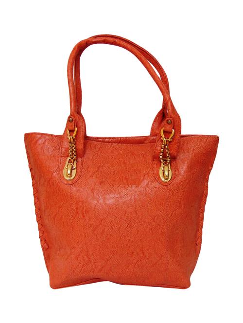 orange leatherette (pu) handbag - 15695240 - Very Small Image - 1