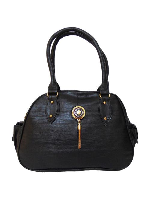 black leatherette (pu) handbag - 15695255 - Very Small Image - 1