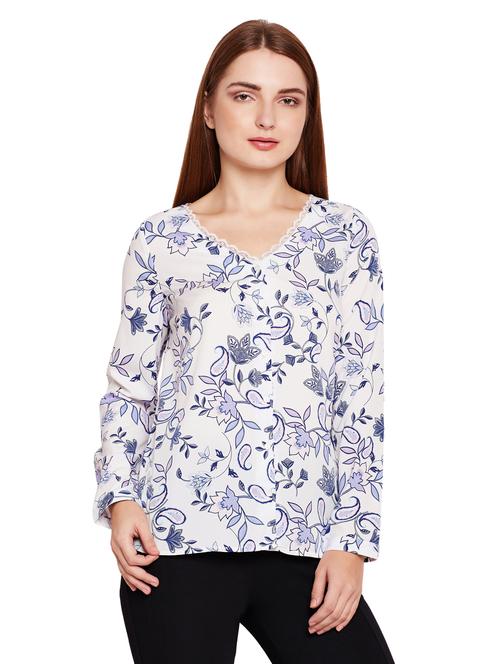 lace detail long sleeved tunic - 15695533 - Very Small Image - 1