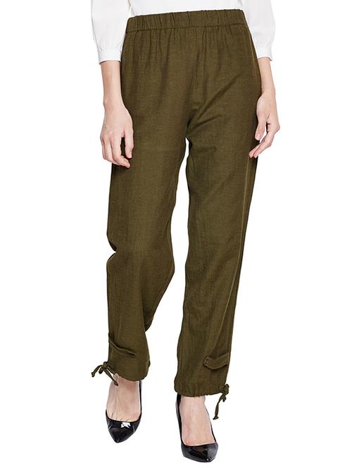 elasticated waist knot detail trouser - 15695621 - Very Small Image - 1