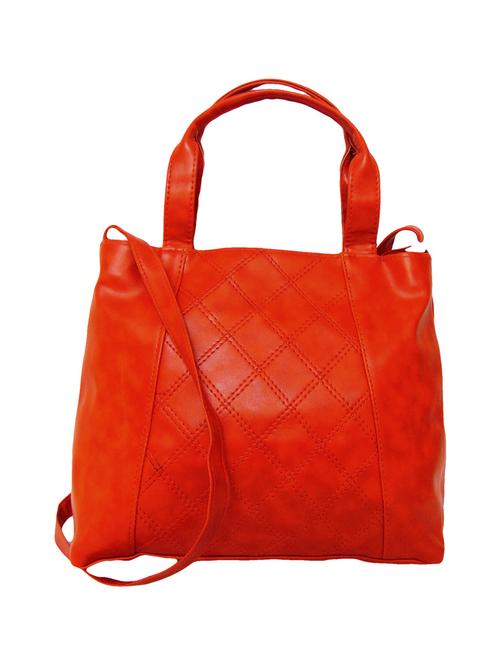 orange leatherette (pu) sling bag - 15695926 - Very Small Image - 1