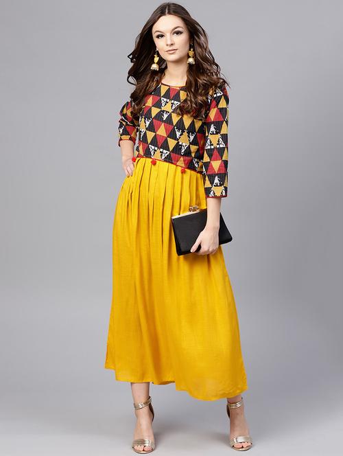 flared geometrical dress - 15696082 - Very Small Image - 1
