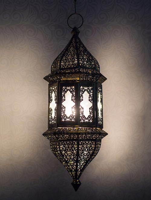 moroccan glass hanging pendant light - 15697149 - Very Small Image - 1