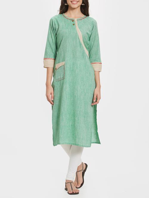 kaantha straight kurta - 15697645 - Very Small Image - 1