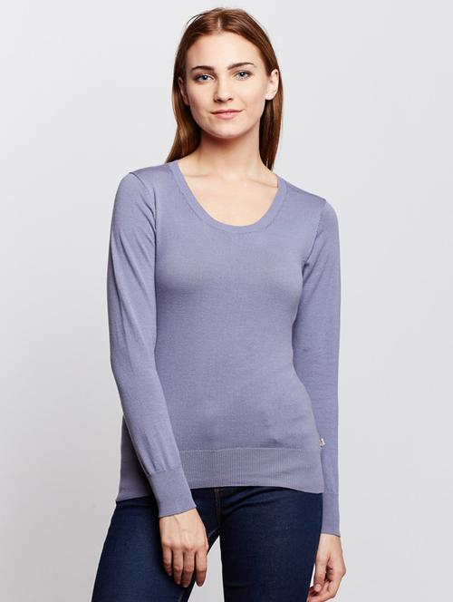 lavender woolen pullover - 15698022 - Very Small Image - 1