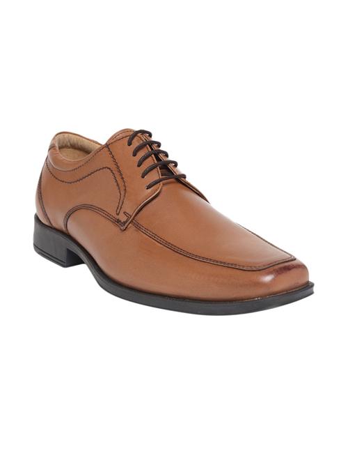 tan leather lace-up derbys - 15699316 - Very Small Image - 1