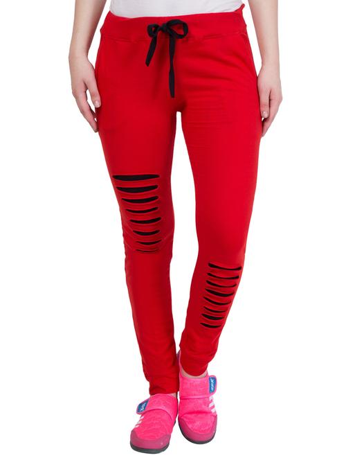 drawstring waist solid track pant - 15699432 - Very Small Image - 1
