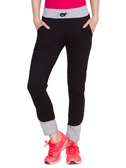 drawstring waist solid track pant - 15699566 - Very Small Image - 1