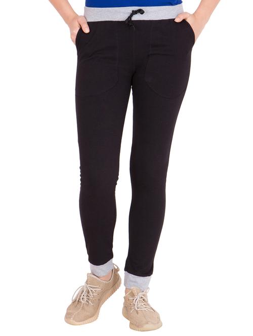 drawstring waist solid track pant - 15699574 - Very Small Image - 1