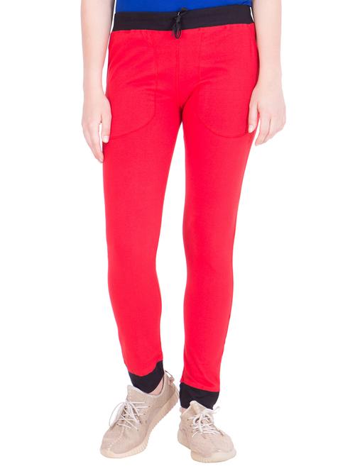 drawstring waist solid track pant - 15699575 - Very Small Image - 1