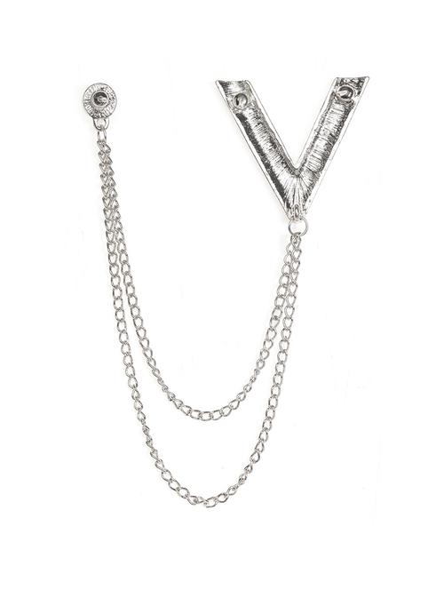 silver metal brooch - 15699629 - Very Small Image - 1