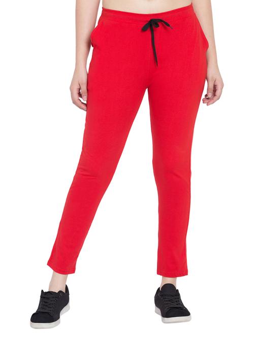 drawstring waist solid track pant - 15699659 - Very Small Image - 1