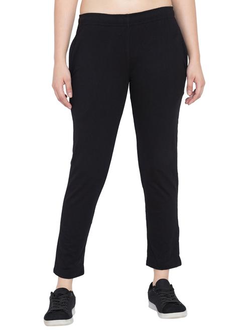 drawstring waist solid track pant - 15699662 - Very Small Image - 1