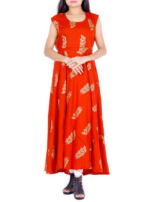 a-line printed kurta - 15699705 - Very Small Image - 1
