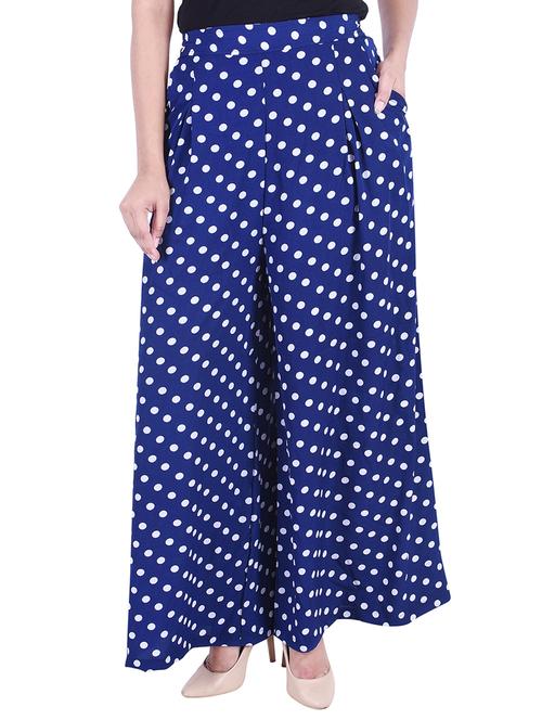 elasticated waist polka dots palazzo - 15700350 - Very Small Image - 1