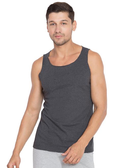 dark grey cotton blend vest - 15700572 - Very Small Image - 1