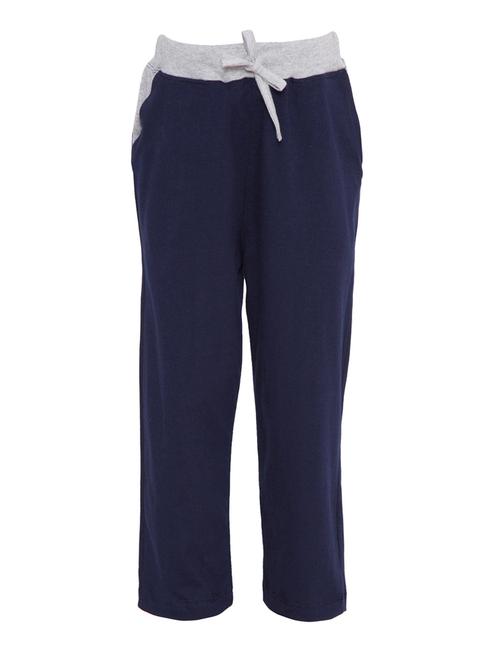 blue cotton track pant - 15700824 - Very Small Image - 1