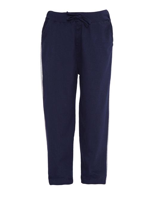 blue cotton track pant - 15700830 - Very Small Image - 1
