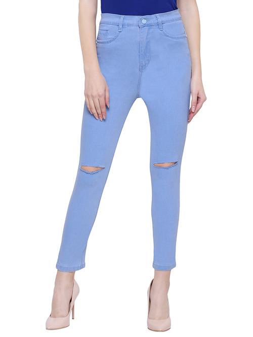 knee slit ankle jeans jeans - 15701255 - Very Small Image - 1