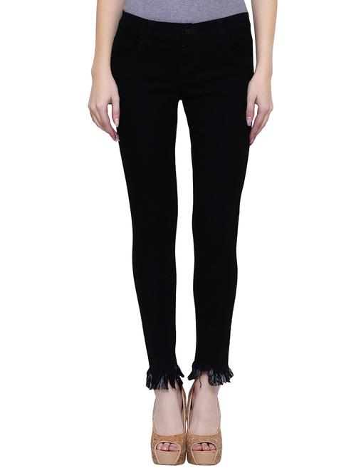 frayed hem mid rise jeans - 15701267 - Very Small Image - 1