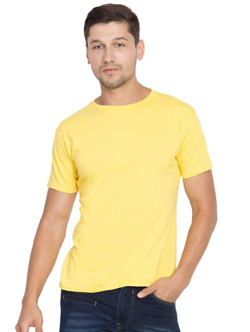yellow cotton t-shirt - 15701463 - Very Small Image - 1