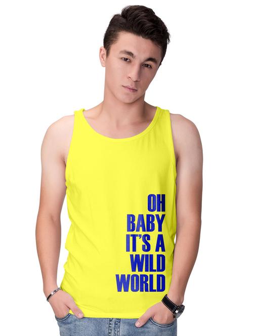 yellow cotton vest - 15701622 - Very Small Image - 1