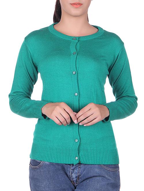 sea green knitted cardigan - 15701820 - Very Small Image - 1