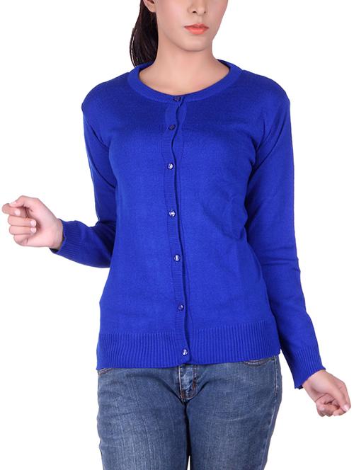 azure blue knitted cardigan - 15701824 - Very Small Image - 1