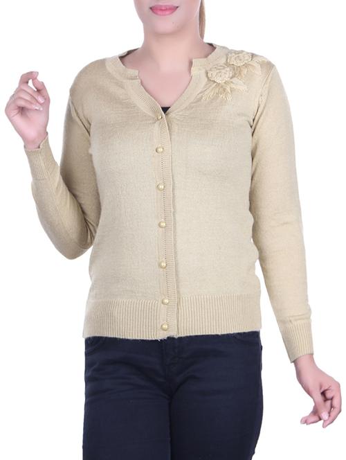 floral embroidered knitted cardigan - 15701844 - Very Small Image - 1