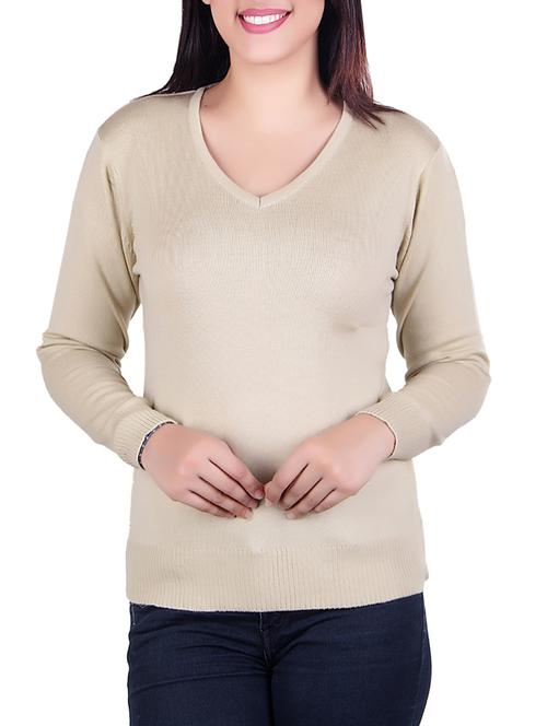 v-neck knitted pullover - 15701863 - Very Small Image - 1