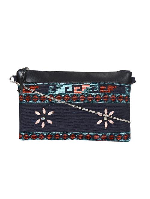navy blue printed regular sling bag - 15702922 - Very Small Image - 1