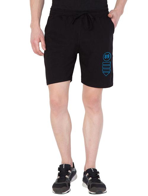 black cotton shorts - 15703150 - Very Small Image - 1