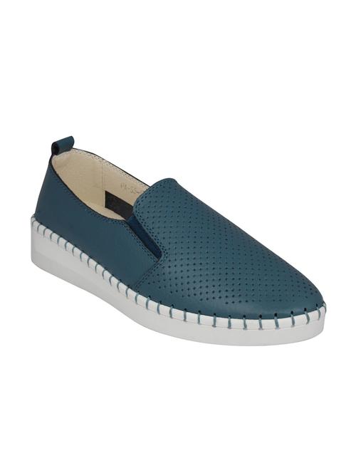 teal slip on casual shoes - 15703196 - Very Small Image - 1