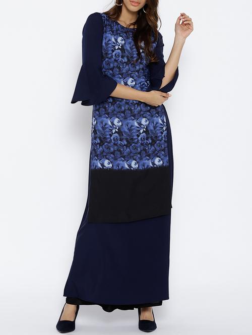 straight bell sleeves kurta - 15703545 - Very Small Image - 1